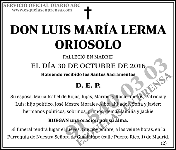 Luis María Lerma Oriosolo